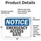 Signmission Emergency Access Gate OSHA Notice Sign, Vinyl Decal, 5in W x 3.5in L, 2PK OS-2PACK-NS-D-35-L-11744 - alternate 6